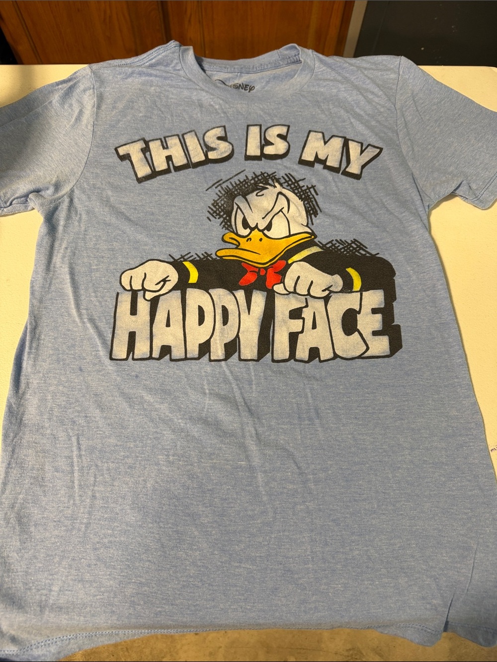 Disney Light Blue Donald Duck Graphic Tee - Multicolor Print